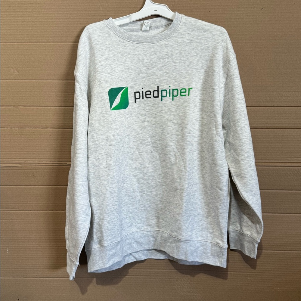 Grey Pied Piper crewneck sweatshirt #techwear